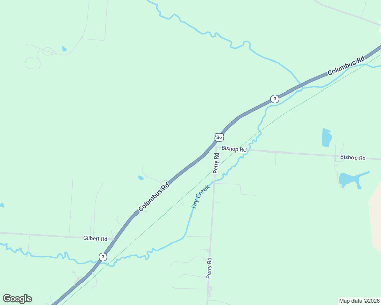 map of restaurants, bars, coffee shops, grocery stores, and more near 6451-6481 Columbus Road in Centerburg