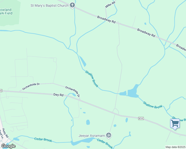 map of restaurants, bars, coffee shops, grocery stores, and more near 31-59 Orchardside Drive in Cranbury Township