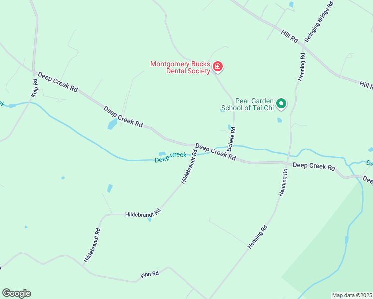 map of restaurants, bars, coffee shops, grocery stores, and more near 2466 Deep Creek Road in Perkiomenville