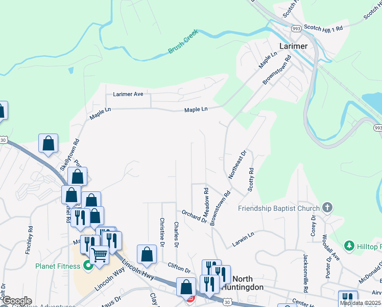 map of restaurants, bars, coffee shops, grocery stores, and more near 690 Kimlyn Avenue in Irwin