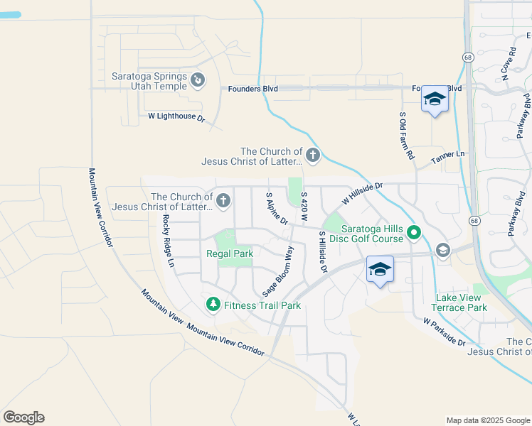 map of restaurants, bars, coffee shops, grocery stores, and more near 526 Rolling Sage Way in Saratoga Springs