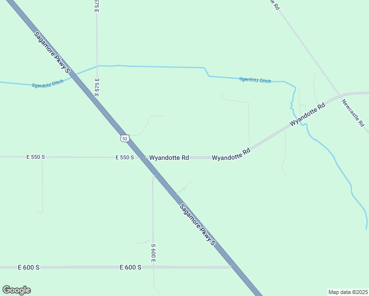 map of restaurants, bars, coffee shops, grocery stores, and more near 5862-5998 Wyandotte Road in Lafayette