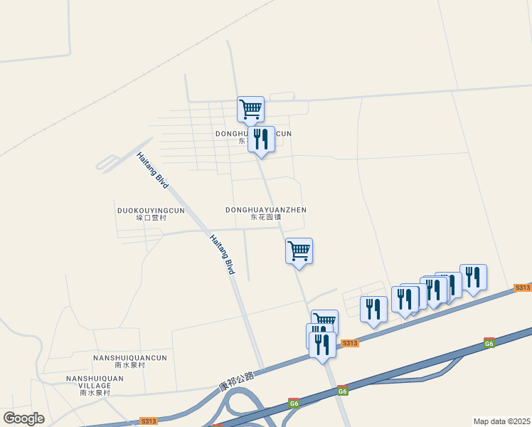 map of restaurants, bars, coffee shops, grocery stores, and more near in Zhangjiakou