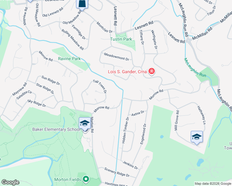 map of restaurants, bars, coffee shops, grocery stores, and more near 2370 Morrow Rd in Pittsburgh