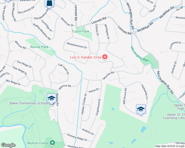 map of restaurants, bars, coffee shops, grocery stores, and more near 2340 Morrow Rd in Pittsburgh