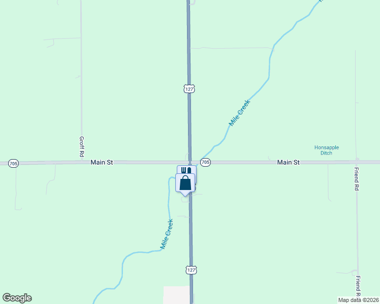 map of restaurants, bars, coffee shops, grocery stores, and more near 14518 U.S. 127 in New Weston