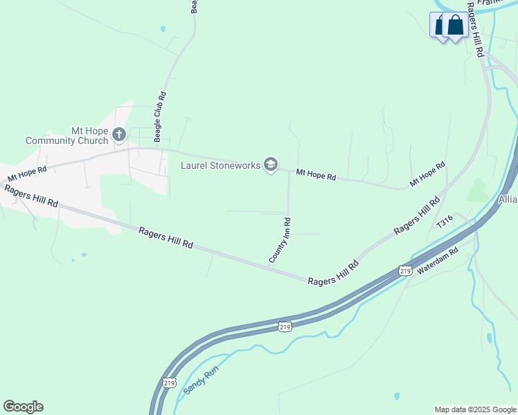 map of restaurants, bars, coffee shops, grocery stores, and more near 198 Hamas Rd in South Fork