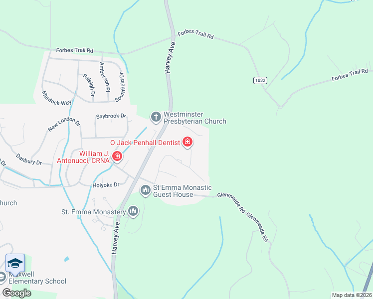 map of restaurants, bars, coffee shops, grocery stores, and more near 1112 Sandstone Road in Greensburg