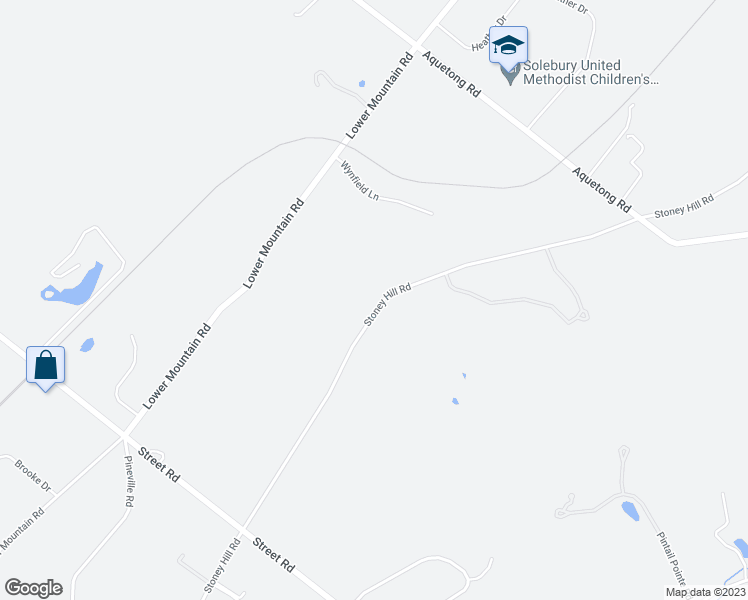 map of restaurants, bars, coffee shops, grocery stores, and more near 6057 Stoney Hill Road in New Hope