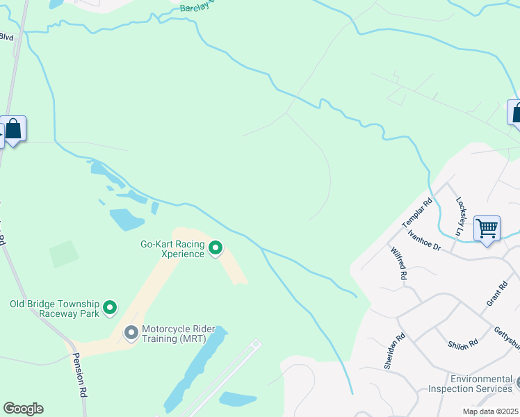 map of restaurants, bars, coffee shops, grocery stores, and more near 18 Stockton Avenue in Monroe Township
