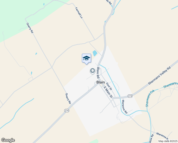 map of restaurants, bars, coffee shops, grocery stores, and more near 132 Blain Road in Blain