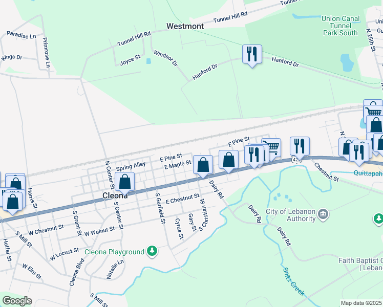 East Pine Street, Cleona PA Walk Score