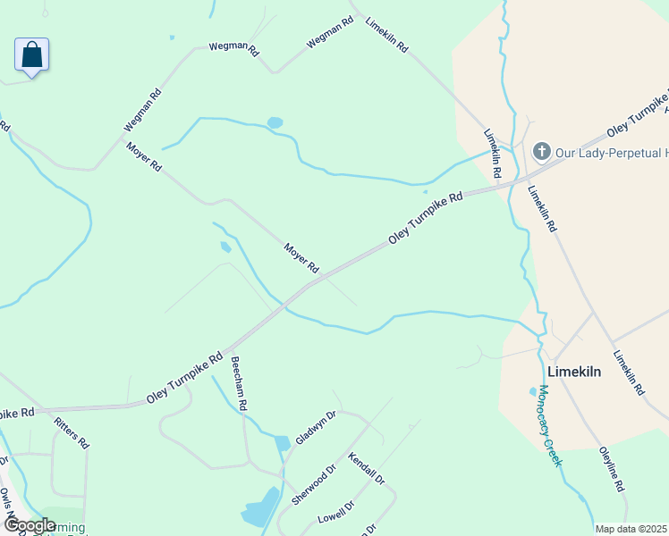 map of restaurants, bars, coffee shops, grocery stores, and more near 5511 Oley Turnpike Road in Reading