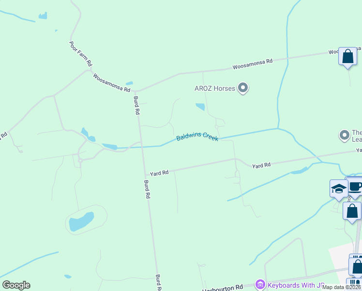 map of restaurants, bars, coffee shops, grocery stores, and more near 3 Dionis Court in Pennington