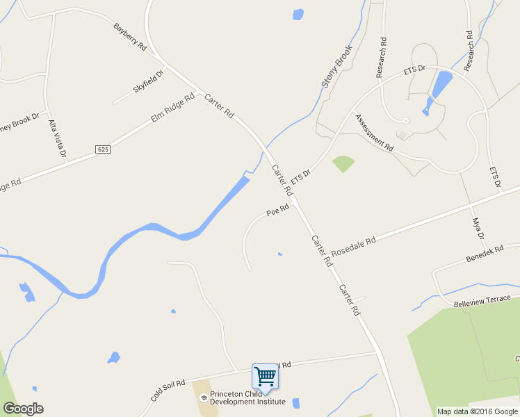 map of restaurants, bars, coffee shops, grocery stores, and more near 243 Carter Road in Princeton