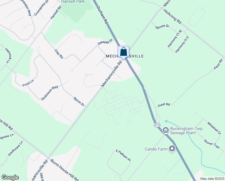 map of restaurants, bars, coffee shops, grocery stores, and more near 4828 Kimberly Way in Doylestown
