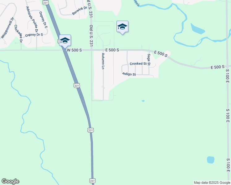 map of restaurants, bars, coffee shops, grocery stores, and more near 5313 Autumn Lane in Lafayette