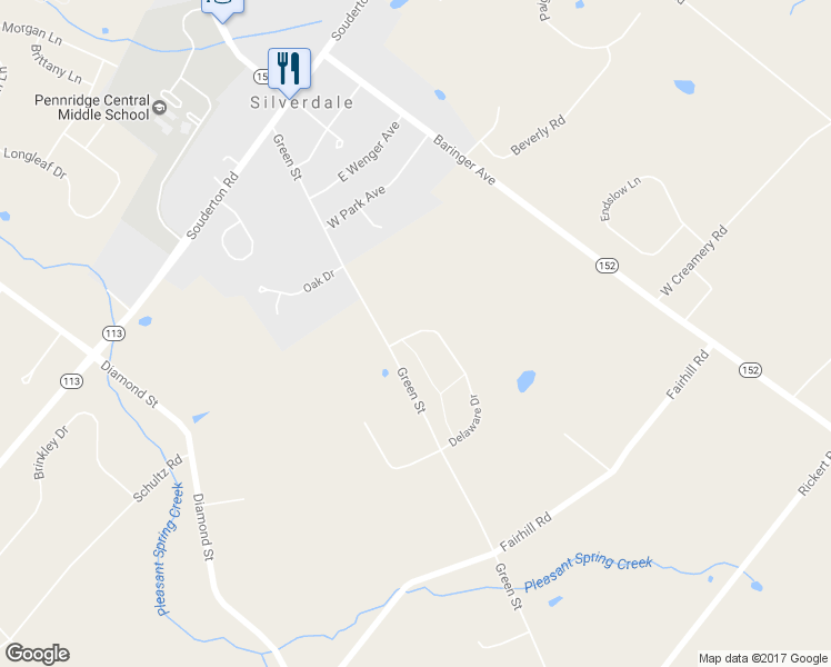 map of restaurants, bars, coffee shops, grocery stores, and more near 513 Delaware Drive in Sellersville