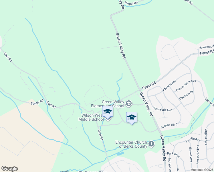 map of restaurants, bars, coffee shops, grocery stores, and more near in Sinking Spring
