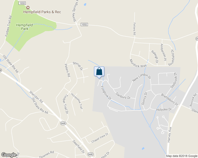 map of restaurants, bars, coffee shops, grocery stores, and more near 10 Bel Air Drive in Greensburg