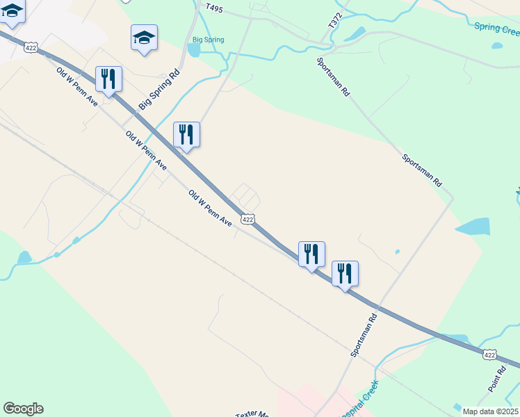 map of restaurants, bars, coffee shops, grocery stores, and more near 6801 Penn Avenue in Wernersville