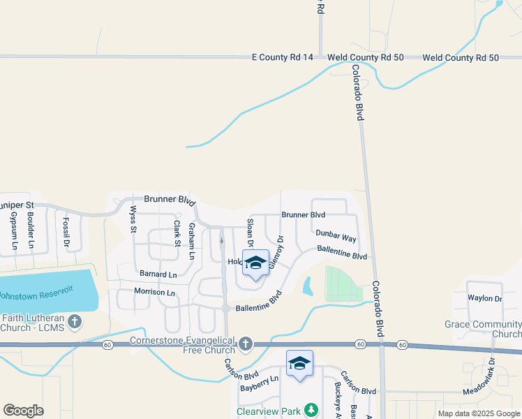 map of restaurants, bars, coffee shops, grocery stores, and more near 3337 Brunner Boulevard in Johnstown