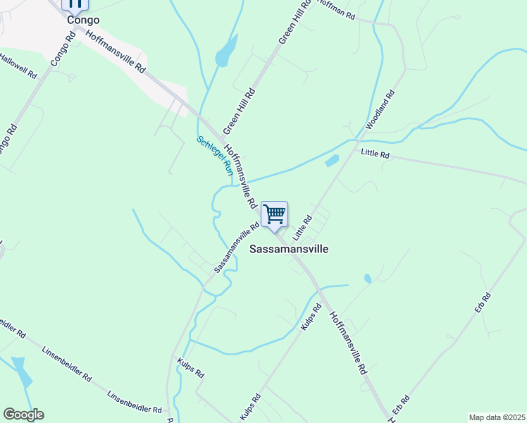 map of restaurants, bars, coffee shops, grocery stores, and more near 135 Hoffmansville Road in Barto