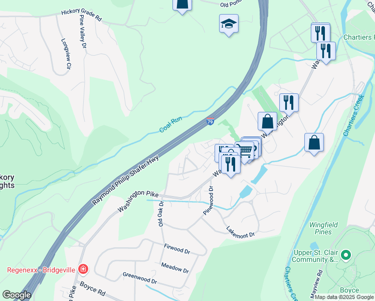 map of restaurants, bars, coffee shops, grocery stores, and more near 571 Winesap Drive in Bridgeville