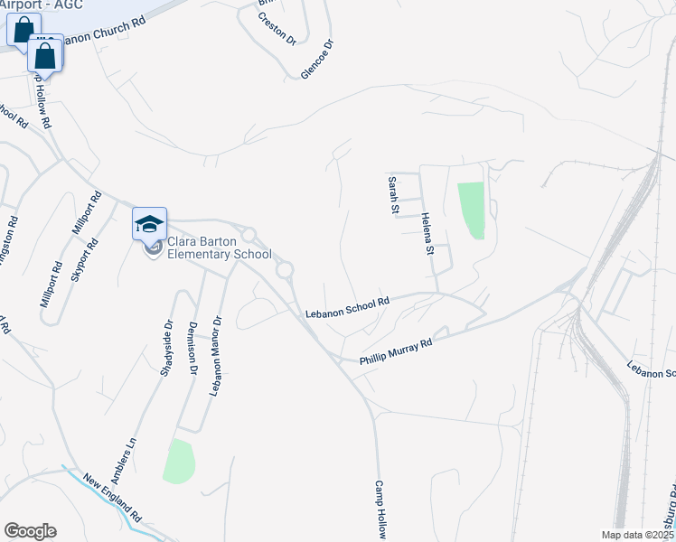 map of restaurants, bars, coffee shops, grocery stores, and more near in West Mifflin