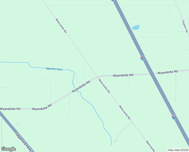 map of restaurants, bars, coffee shops, grocery stores, and more near 5130 Newcastle Road in Lafayette