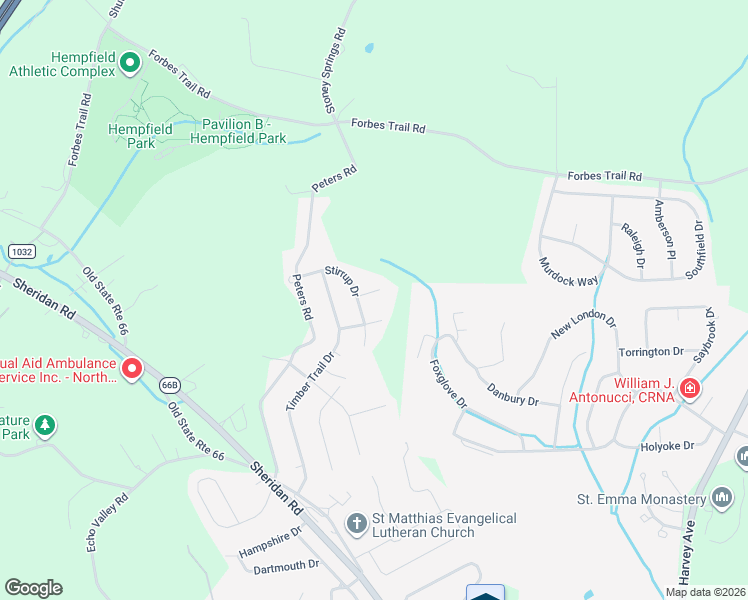 map of restaurants, bars, coffee shops, grocery stores, and more near 607 Tallyho Drive in Greensburg