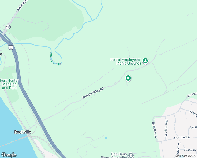 map of restaurants, bars, coffee shops, grocery stores, and more near 1224 Roberts Valley Road in Harrisburg