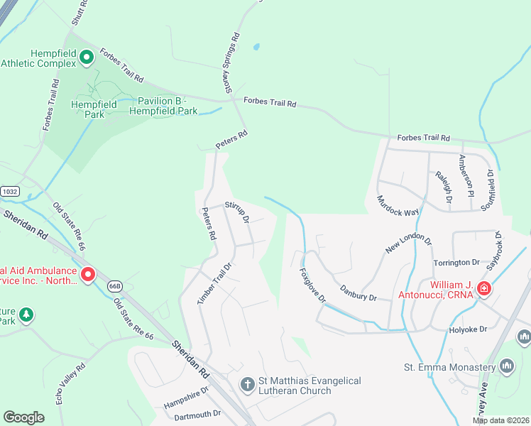 map of restaurants, bars, coffee shops, grocery stores, and more near 607 Tallyho Drive in Greensburg