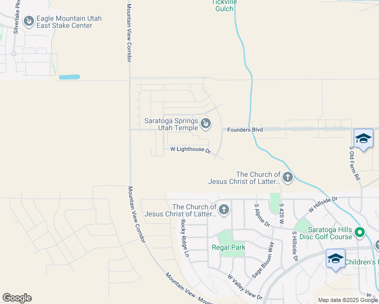 map of restaurants, bars, coffee shops, grocery stores, and more near 733 West Lighthouse Drive in Saratoga Springs