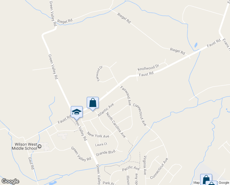 map of restaurants, bars, coffee shops, grocery stores, and more near 300 Faust Road in Sinking Spring