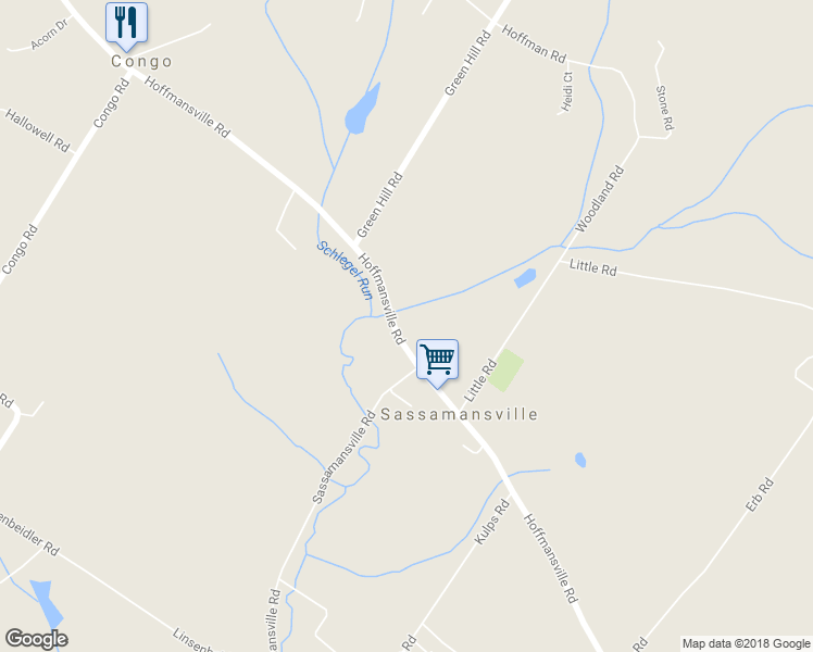 map of restaurants, bars, coffee shops, grocery stores, and more near 159 Hoffmansville Road in Barto