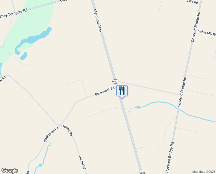map of restaurants, bars, coffee shops, grocery stores, and more near 327 Blacksmith Road in Oley
