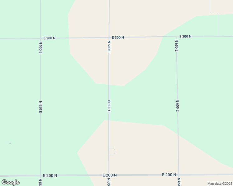 map of restaurants, bars, coffee shops, grocery stores, and more near 2565 North 600 East in Windfall