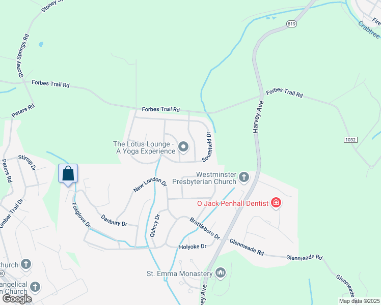 map of restaurants, bars, coffee shops, grocery stores, and more near 512 Amberson Place in Greensburg
