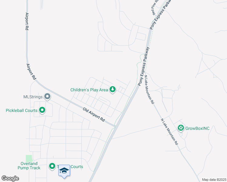 map of restaurants, bars, coffee shops, grocery stores, and more near 1832 East Kern Mountain in Eagle Mountain