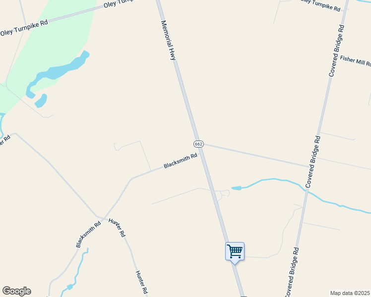 map of restaurants, bars, coffee shops, grocery stores, and more near 327 Blacksmith Road in Oley