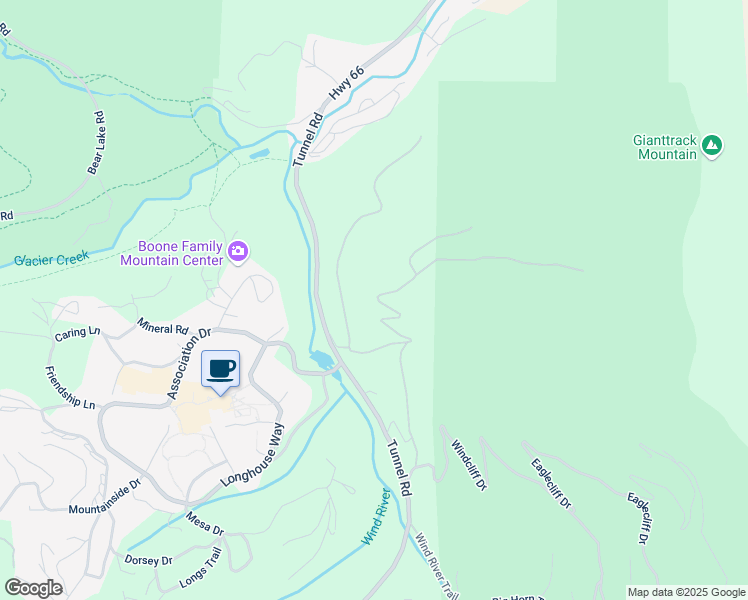 map of restaurants, bars, coffee shops, grocery stores, and more near 2275 Windcliff Drive in Estes Park