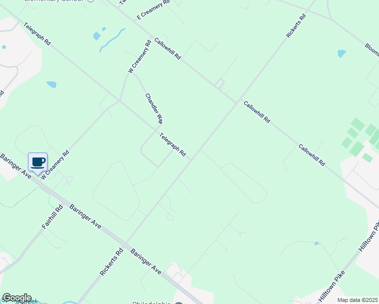 map of restaurants, bars, coffee shops, grocery stores, and more near 101 Telegraph Road in Perkasie