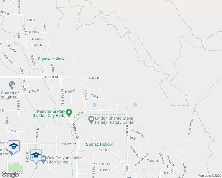 map of restaurants, bars, coffee shops, grocery stores, and more near 201 Queensland Court in Lindon