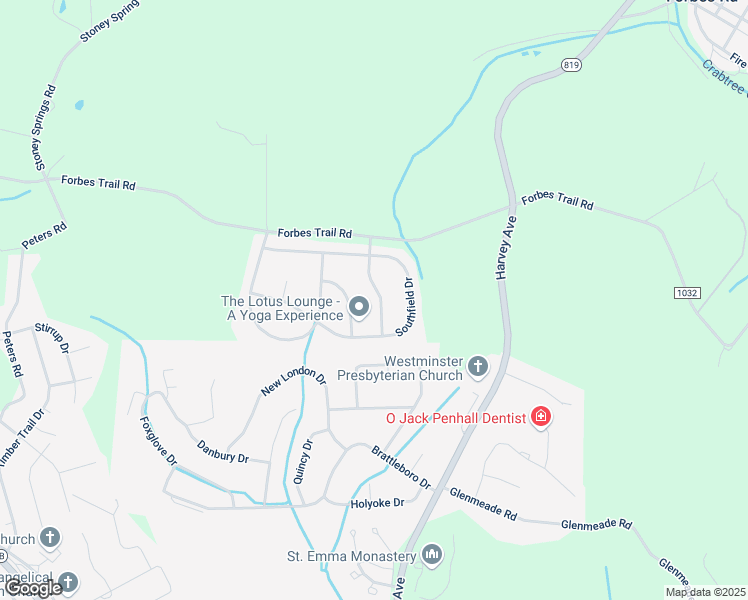 map of restaurants, bars, coffee shops, grocery stores, and more near 512 Amberson Place in Greensburg
