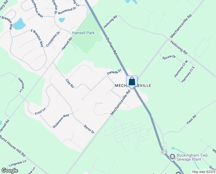 map of restaurants, bars, coffee shops, grocery stores, and more near 4928 Edgewood Road in Doylestown