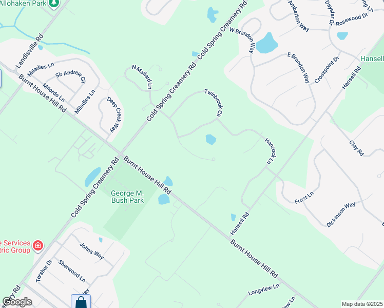 map of restaurants, bars, coffee shops, grocery stores, and more near 3800 South Mallard Lane in Doylestown