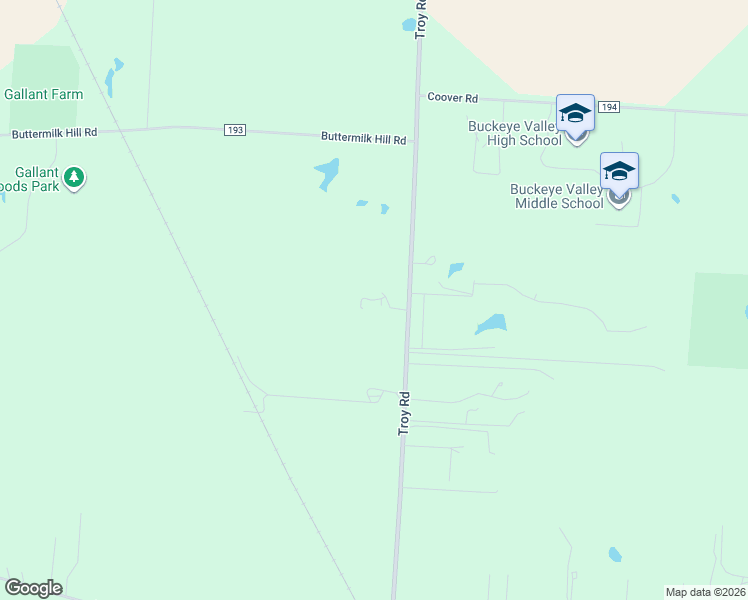 map of restaurants, bars, coffee shops, grocery stores, and more near 2547 Troy Rd in Delaware