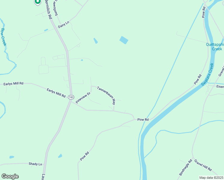 map of restaurants, bars, coffee shops, grocery stores, and more near 174 Tannenbaum Way in Palmyra
