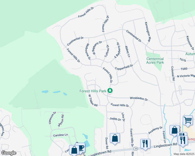 map of restaurants, bars, coffee shops, grocery stores, and more near 4094 Greystone Drive in Harrisburg